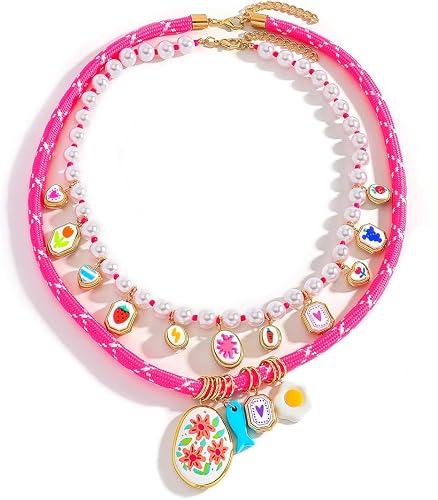 Colorful Layered Summer Necklace — Trendy Jewelry Under $20!